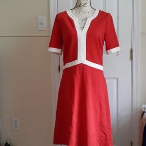 Boden Eve Red Midi Dress